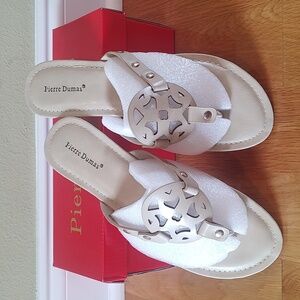 Pierre Dumas Medallion Sandals